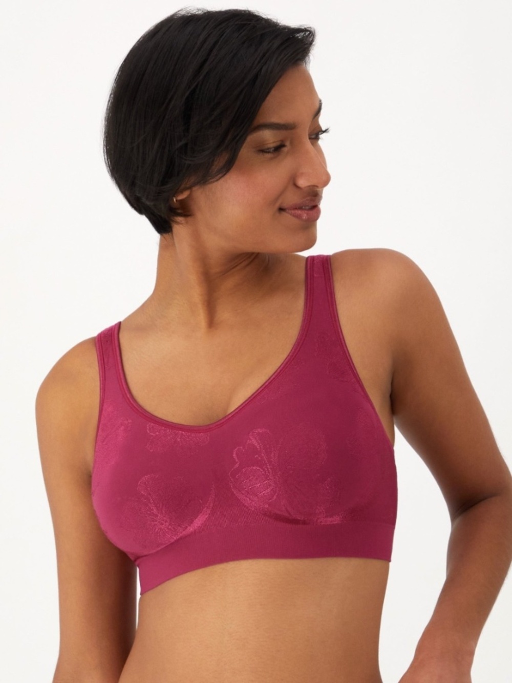 Bali Women's Comfort Revolution Shaping Wirefree Bra in Purple-S NWT - Picture 1 of 1